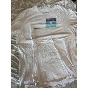 Blue and White Hurley Skater Graphic Tee